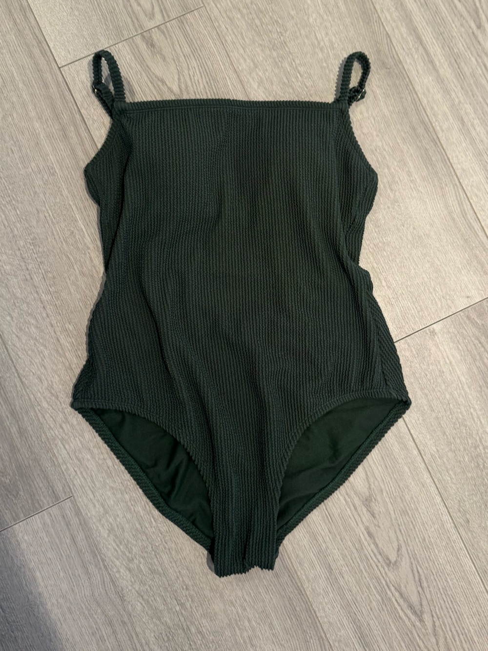 Green Textured Chemise Swim Cover